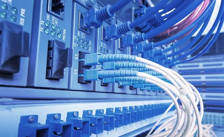 Server room representing web hosting